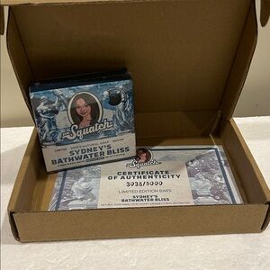 NIB Dr.Squatch Sydney's
BathWaterBliss soap certificate of authenticity3038/5000